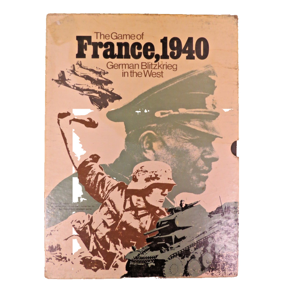 Avalon Hill France, 1940 A Game of German Blitzkrieg In The West 1972 - Punched